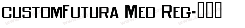 customFutura Med Reg字体转换